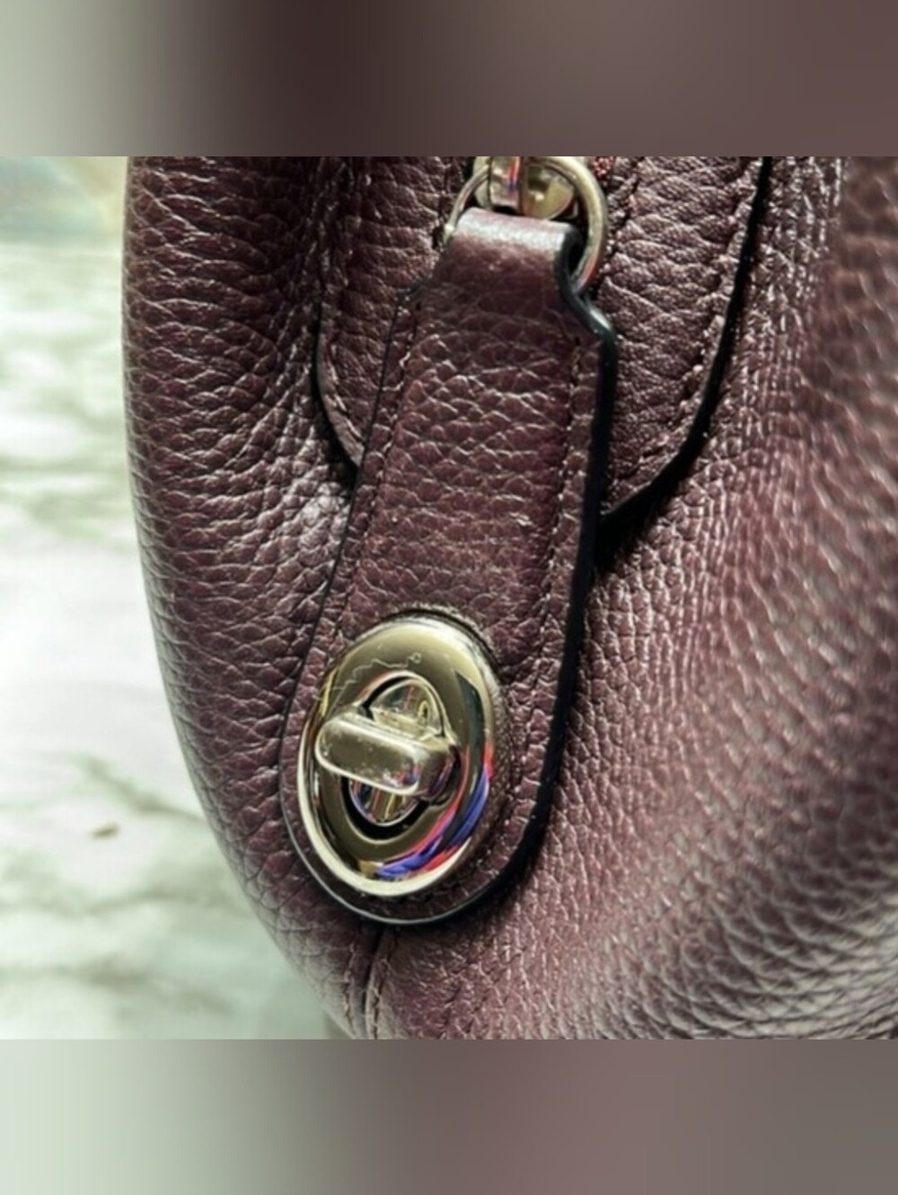 Coach 36519 Patchwork Rogue Tote / Shoulder Bag - Purple Multi Suede & Leather - Picture 7 of 15